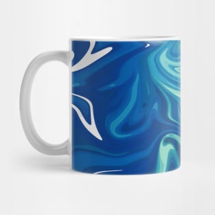 ABSTRACT LIQUIFY EFFECT BLUE COLOR Mug